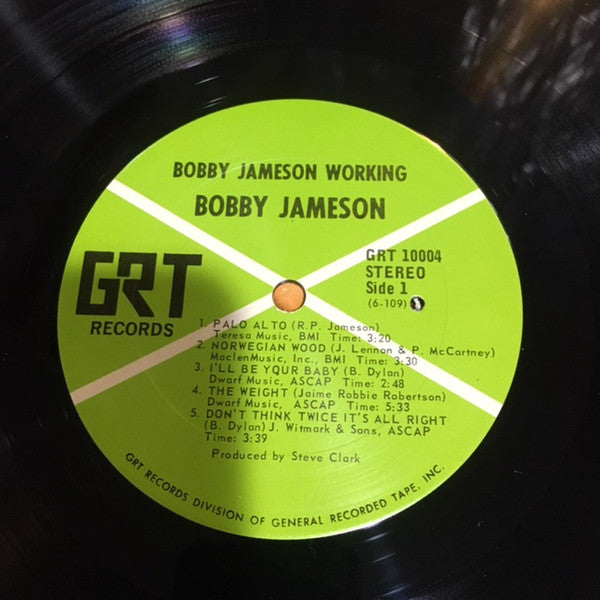 Bobby Jameson : Working! (LP, Album)
