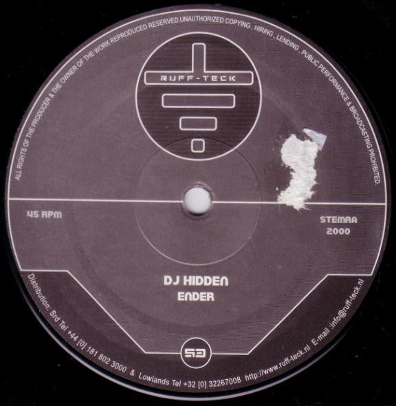 DJ Hidden / Eye-D : Ender / Uridium (12")