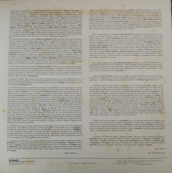 Wolfgang Amadeus Mozart - Michel Corboz : Messe En Ut Mineur Kv 427 (LP)