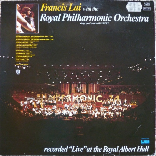 Francis Lai With The Royal Philharmonic Orchestra : Recorded Live At The Royal Albert Hall (LP, Album)