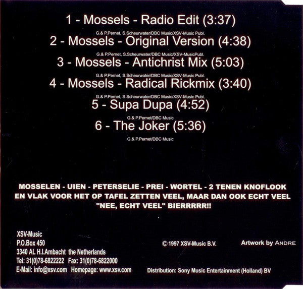 De Mosselman : Mossels (CD, Maxi)