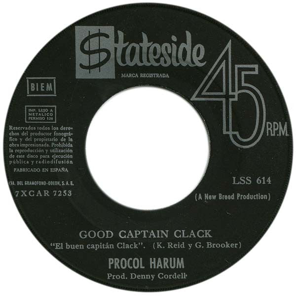 Procol Harum : Homburg (7", Single)