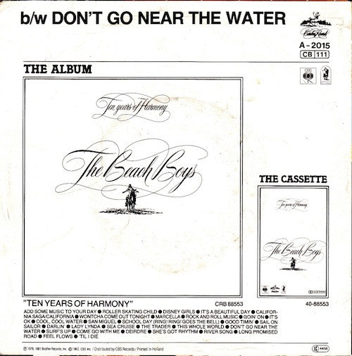 The Beach Boys : Come Go With Me (7", Single)