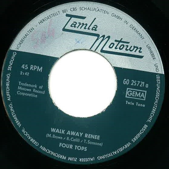 Four Tops : Walk Away Renee (7", Single)