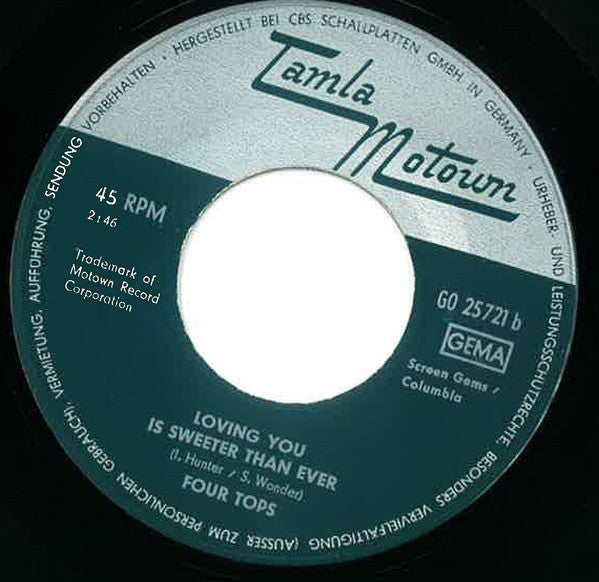 Four Tops : Walk Away Renee (7", Single)