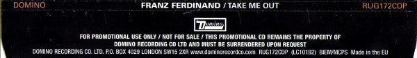 Franz Ferdinand : Take Me Out (CD, Single, Promo)