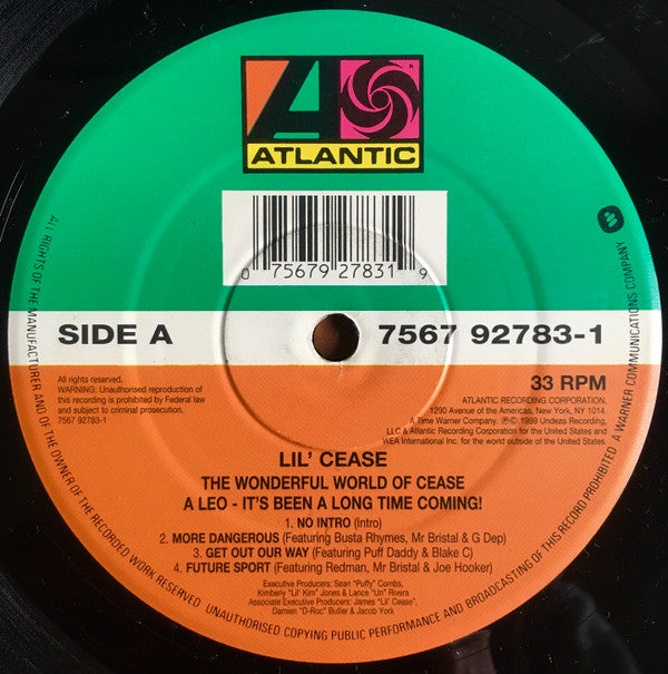 Lil' Cease : The Wonderful World Of Cease A Leo - It's Been A Long Time Coming (2xLP, Album)