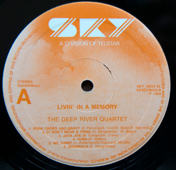 Deep River Quartet : Livin' In A Memory (LP, Album)