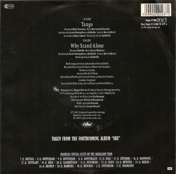 Lisa Dal Bello : Tango (7", Single)