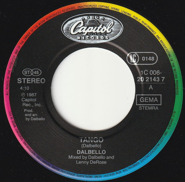 Lisa Dal Bello : Tango (7", Single)