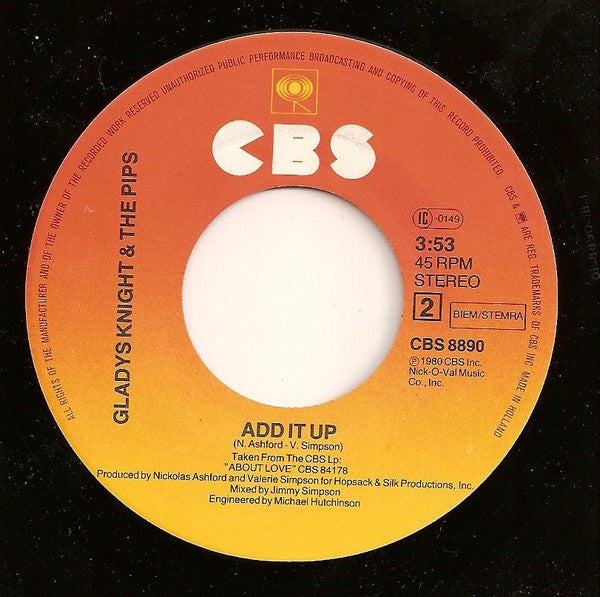 Gladys Knight And The Pips : Taste Of Bitter Love (7", Single)