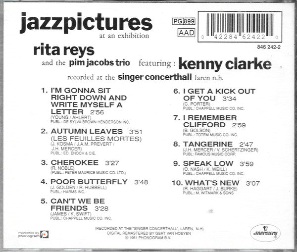 Rita Reys And The Pim Jacobs Trio Featuring Kenny Clarke : Jazz Pictures At An Exhibition (CD, Album)
