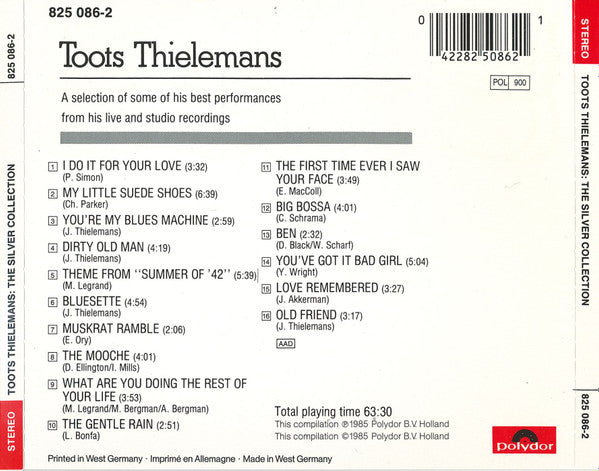 Toots Thielemans : The Silver Collection (CD, Comp, RE)