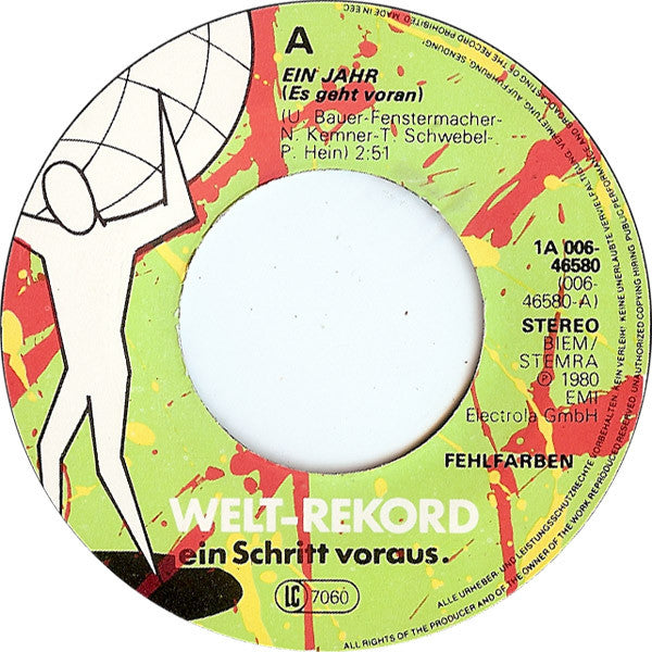 Fehlfarben : Es Geht Voran (7", Single)