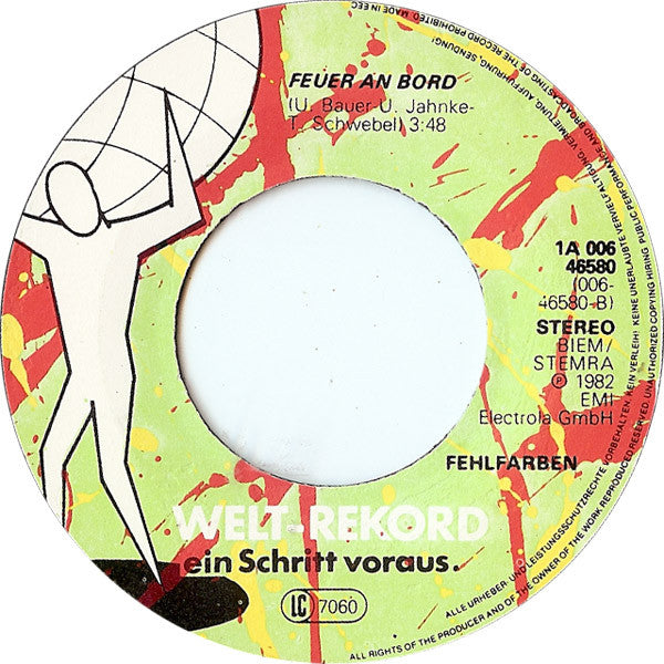 Fehlfarben : Es Geht Voran (7", Single)