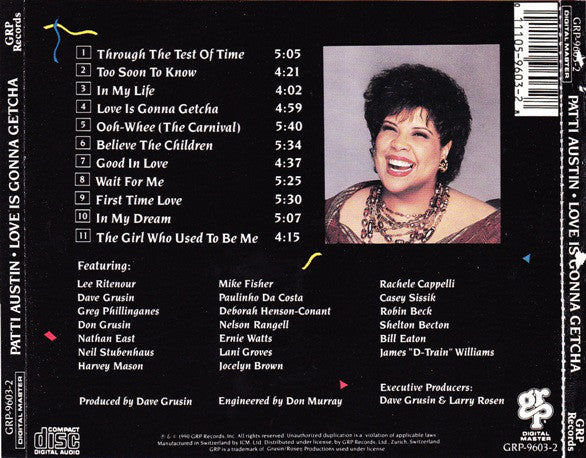 Patti Austin : Love Is Gonna Getcha (CD, Album)
