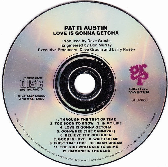 Patti Austin : Love Is Gonna Getcha (CD, Album)