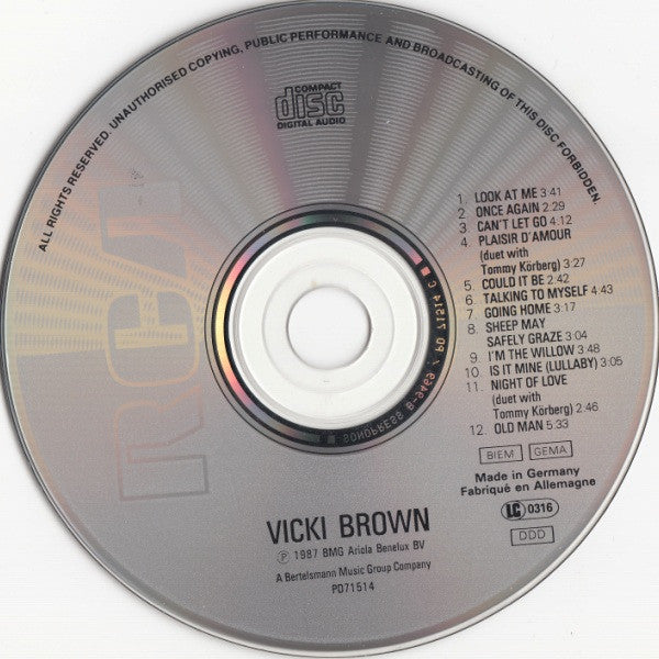 Vicki Brown : Vicki Brown (CD, Album)