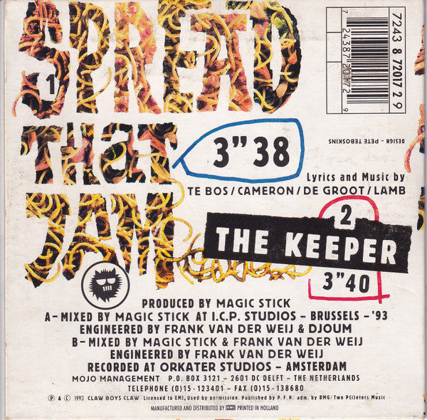 Claw Boys Claw : Spread That Jam (CD, Single)