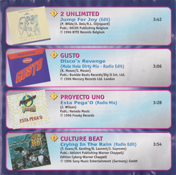 Various : Now Dance Hits 96 Volume 2 (CD, Comp)