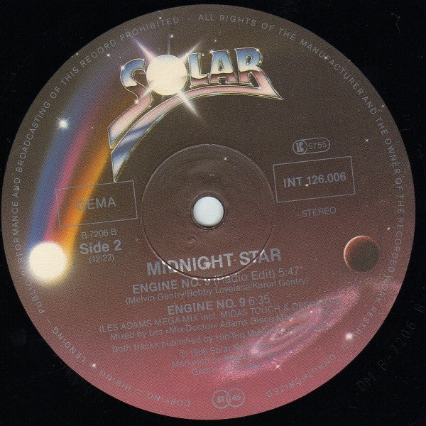Midnight Star : Engine No. 9 (12", Maxi)