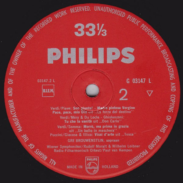 Gré Brouwenstijn : Gré Brouwenstijn Sopraan (LP)