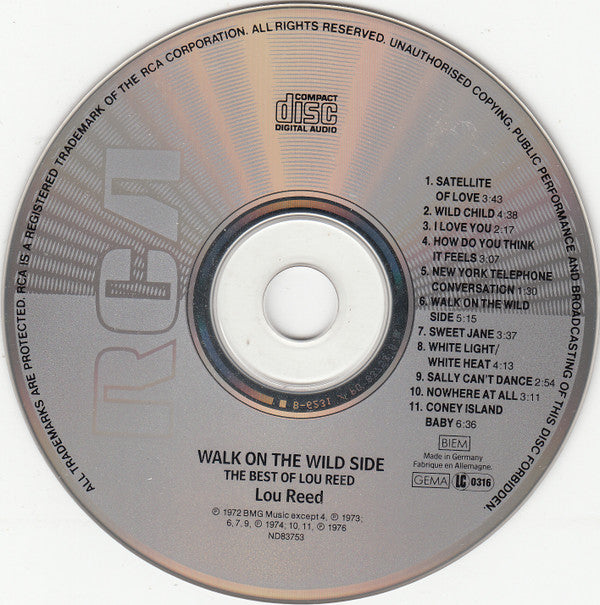 Lou Reed : Walk On The Wild Side - The Best Of Lou Reed (CD, Comp, RE)
