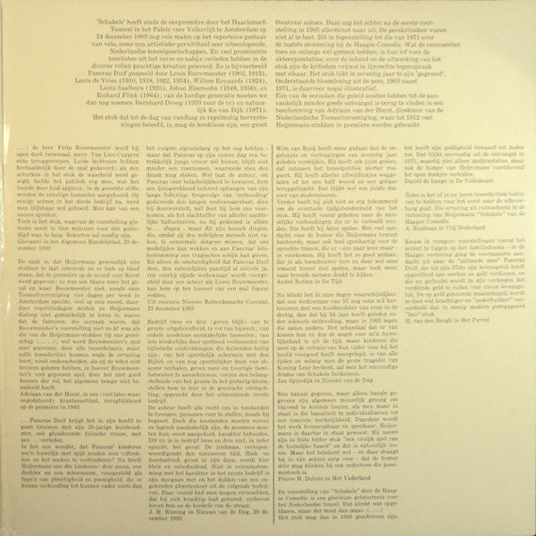 Haagse Comedie : Herman Heijermans Schakels (2xLP, Gat)