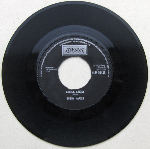Bobby Harris (3) : Sticky Sticky / Mr. Success (7", Single)