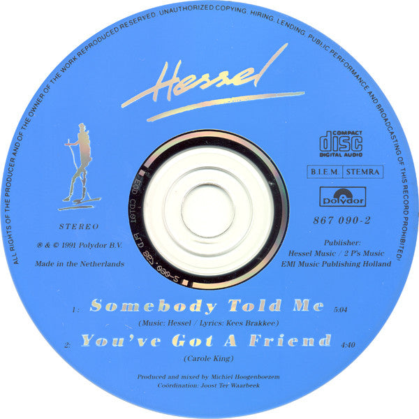 Hessel : Somebody Told Me (CD, Single)