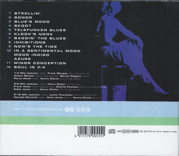 Kenny Clarke Feat.  Milt Jackson : Telefunken Blues (CD, Album, RE)