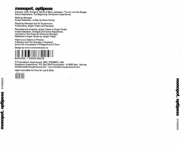 Monopot : Optipess (CD, Album)