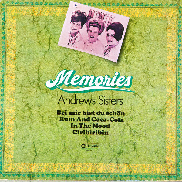 The Andrews Sisters : Memories  (LP, Comp)