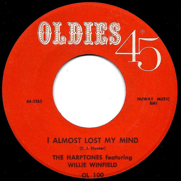 The Dells With Al Smith Orchestra / The Harptones : I Wanna Go Home / I Almost Lost My Mind  (7")