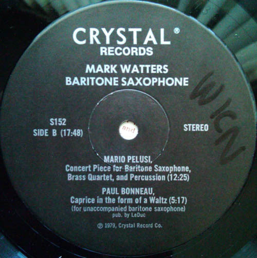 Mark Watters : Baritone Saxophone (LP, Album)