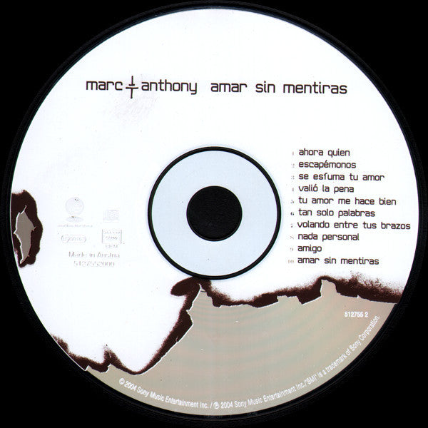 Marc Anthony : Amar Sin Mentiras (CD, Album)