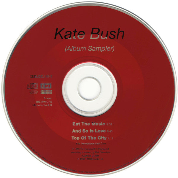 Kate Bush : The Red Shoes (Album Sampler) (CD, Promo, Smplr)