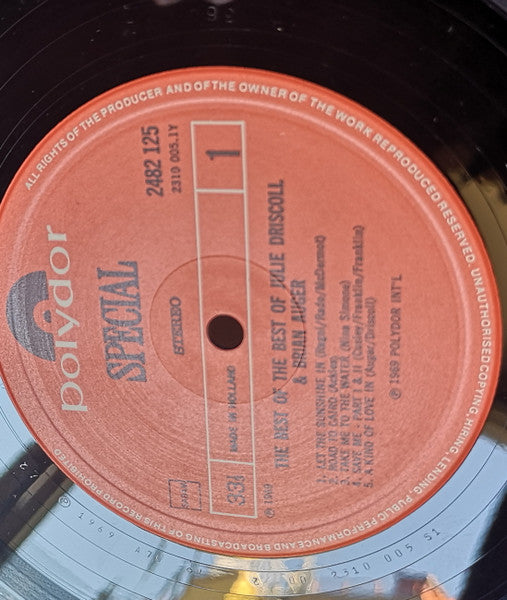 Julie Driscoll & Brian Auger : The Best Of The Best Of (LP, Comp, RE)