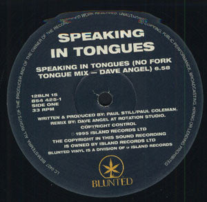 Speaking In Tongues : Speaking In Tongues (12")