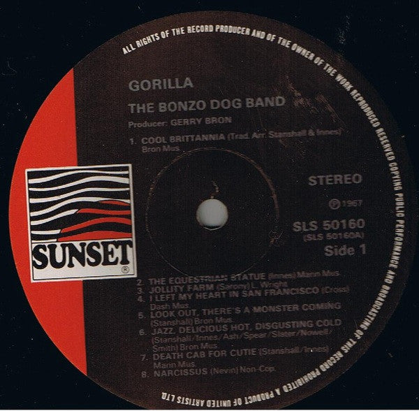 Bonzo Dog Doo-Dah Band : Gorilla (LP, Album, RE)