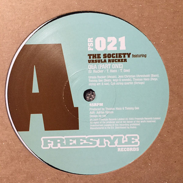 The Society : Q & A (12")