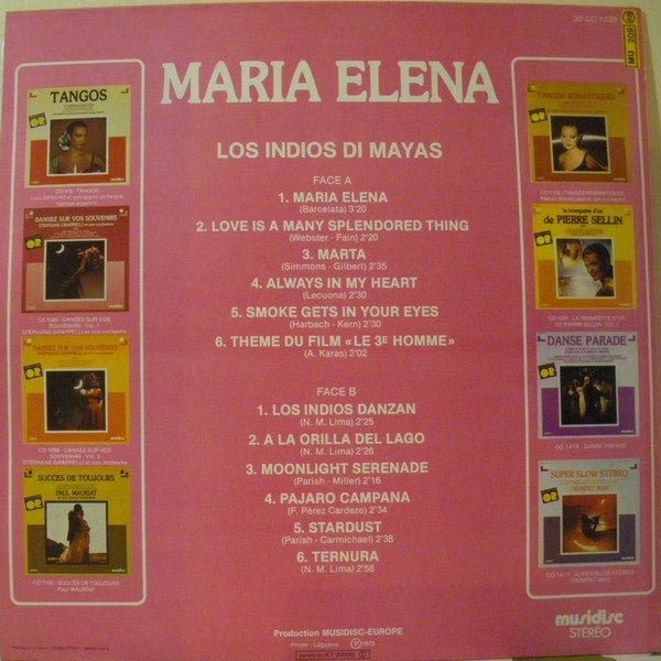 Los Indios Di Mayas : Maria Elena (LP, Album, RE)