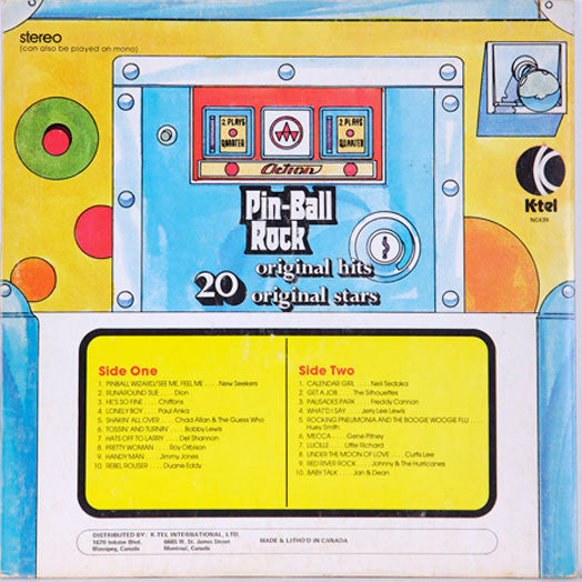 Various : Pin-Ball Rock (LP, Comp)