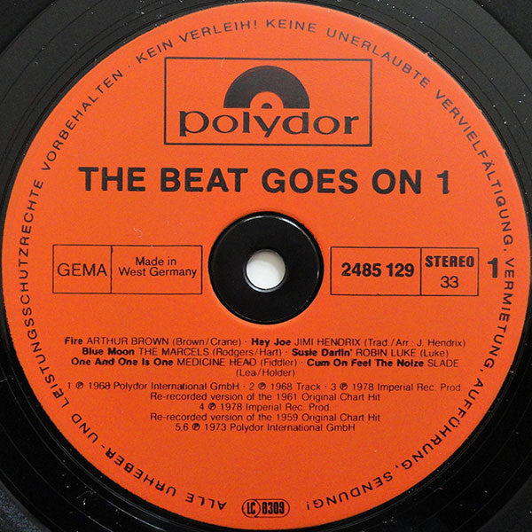 Various : The Beat Goes On Vol. 1 (12 Original Oldies) (LP, Comp)