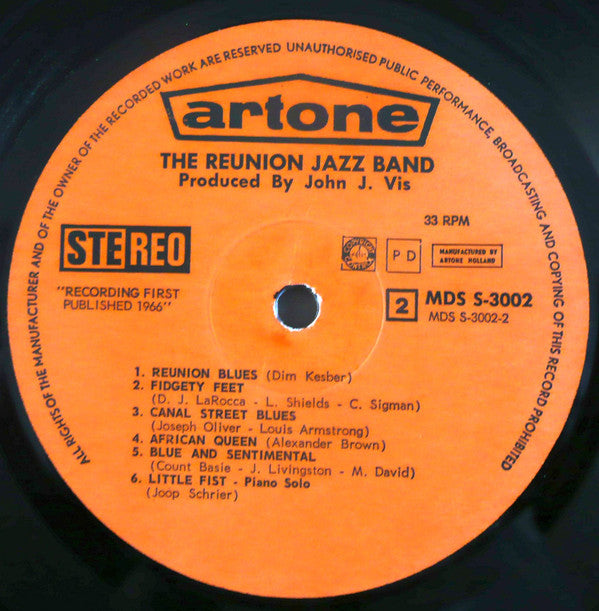 The Reunion Jazz Band : Reunion (LP, Album)