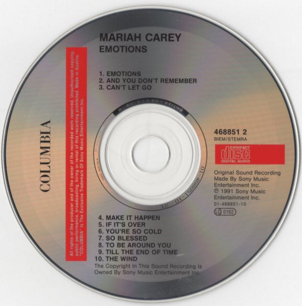Mariah Carey : Emotions (CD, Album)