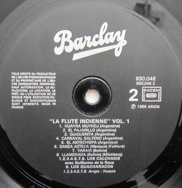 Los Calchakis Avec Guillermo de la Roca / Los Guacharacos : Découvrez L' Amérique Latine - La Flûte Indienne Vol. 1 (LP, Album, RE)