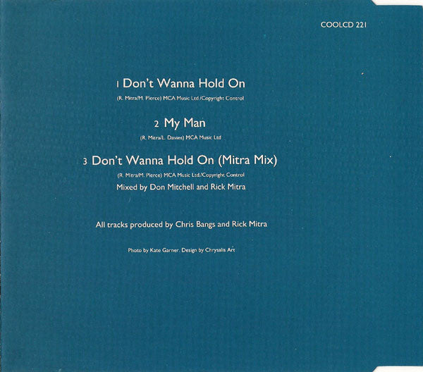 Mercy Me (2) : Don't Wanna Hold On (CD, Single)