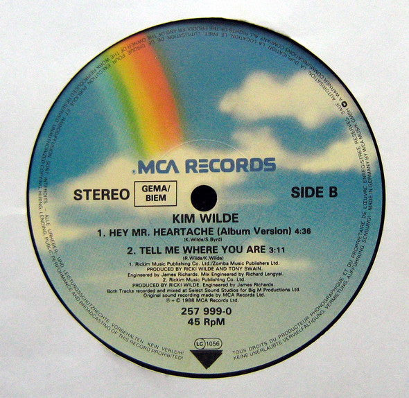Kim Wilde : Hey Mister Heartache (12", Single)