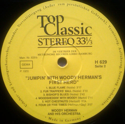 Woody Herman : Jumpin' With Woody Herman's First Herd (LP, Comp)